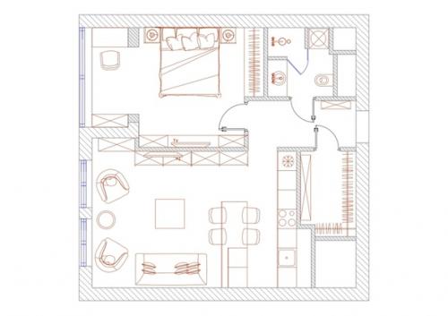 Квартира 60 м для собственного удовольствия. 08