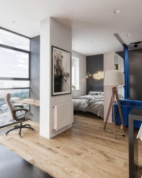 Однокомнатная квартира с яркими акцентами, 43, 5 кв. 04