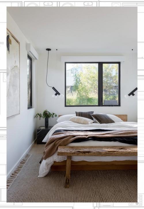 Светлые базовые интерьеры отлично подходят для игры с фактурами и акцентами. 09