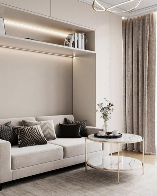 Гостевая, кухня - гостиная и прихожая из одного проекта. 01