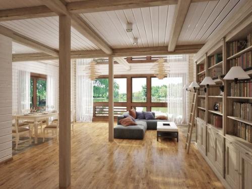 Интерьер деревянного дома. 05