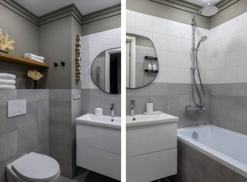 Лаконичный дизайн и сдержанная цветовая гамма в интерьере однокомнатной квартиры. 08