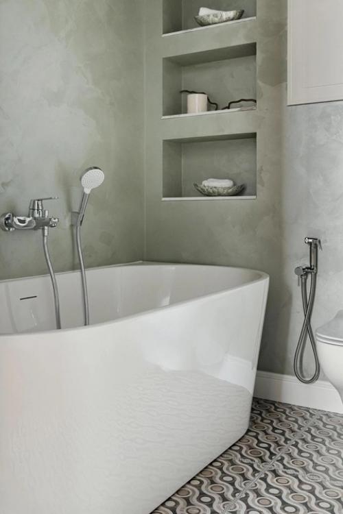 Реализованный интерьер квартиры, площадью 77 кв. 04