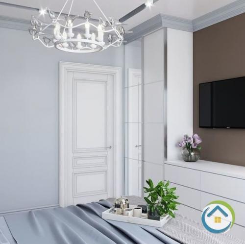 Роскшный интерьер спальни 14 кв. 03