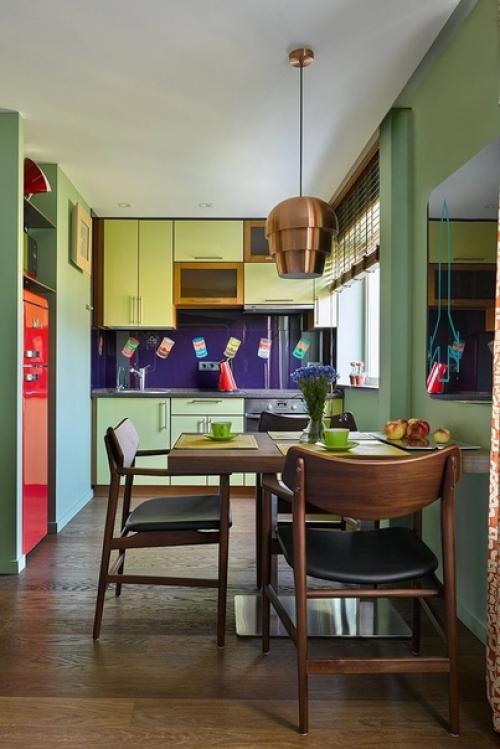 Яркие кухни.  Яркая кухня - украшение любого дома. 01