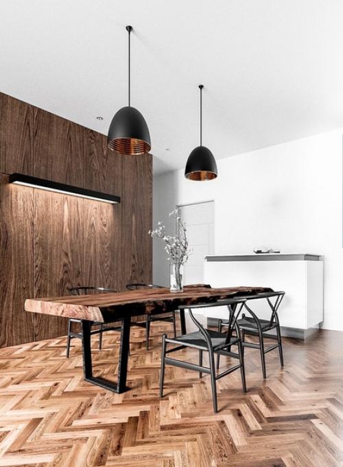 Симпатичный дизайн кухни гостиной но! 03