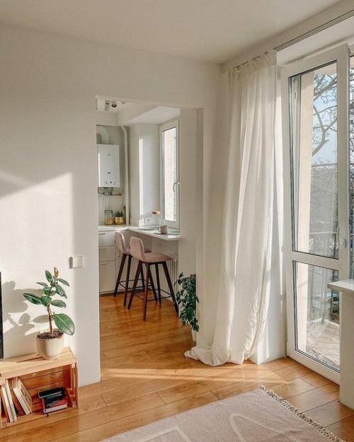 Оформление окон в скандинавских интерьерах. 01