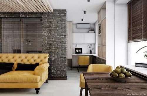 Дизайн интерьера хрущёвки 44, 0 м? 01