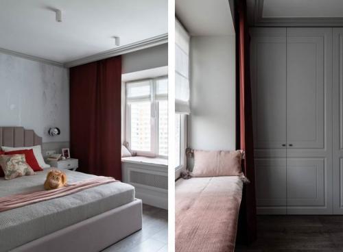 Лаконичный дизайн и сдержанная цветовая гамма в интерьере однокомнатной квартиры. 06