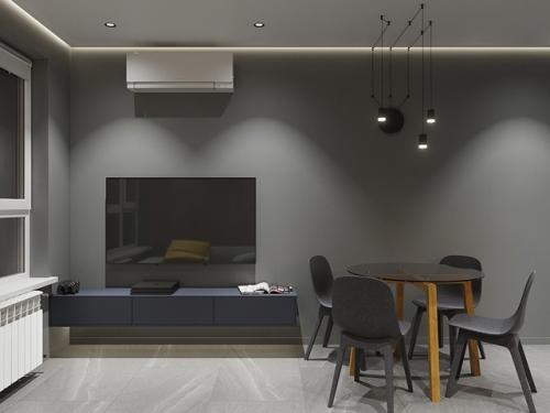 Проект однокомнатной квартиры 48 м 2 в ЖК Barton House в Пензе. 03