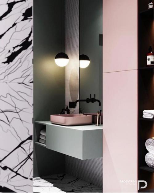 Еще один стильный санузел. 04