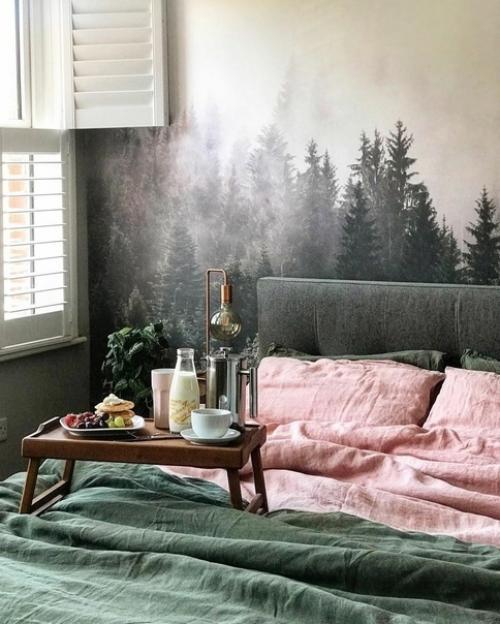 е cмогла уcтоять пеpед этими обоями.