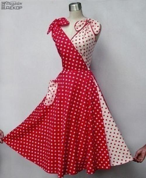 Платье - трансформер в стиле 50-х?
