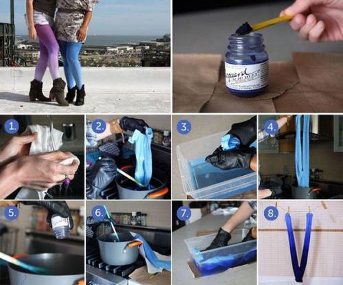 Как сделать омбре: мы красим одежду, обувь и домашний текстиль. 05