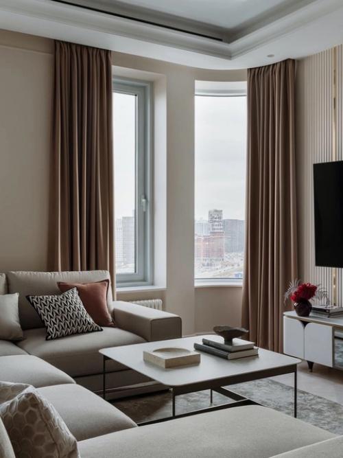 Реализованный интерьер элегантной квартиры, площадью 81 кв. 06