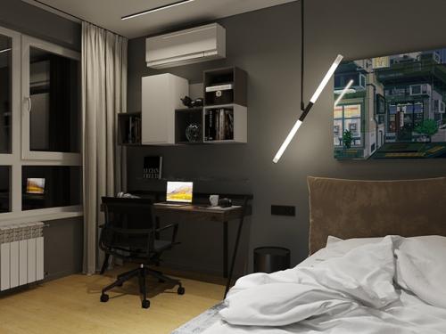 Проект однокомнатной квартиры 48 м 2 в ЖК Barton House в Пензе. 06