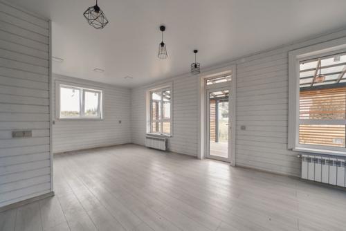 Absolutely White.  Кухня - гостиная в белом цвете. 05