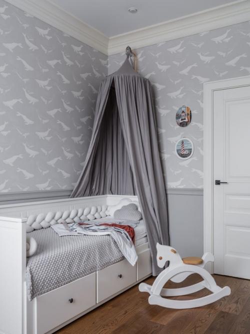 Кровать с балдахином в детской - уют как из сказки. 09