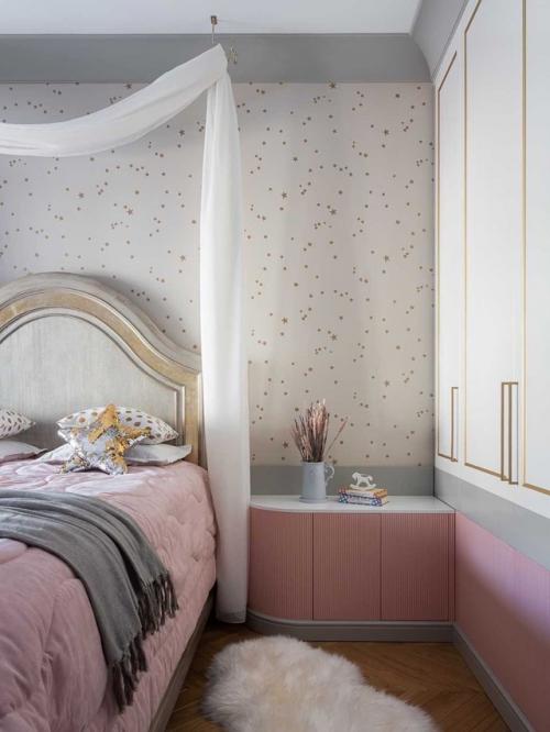 Кровать с балдахином в детской - уют как из сказки. 01