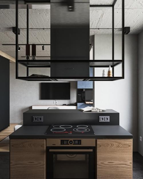 Современный дизайн квартиры - студии площадью 42 кв. 06