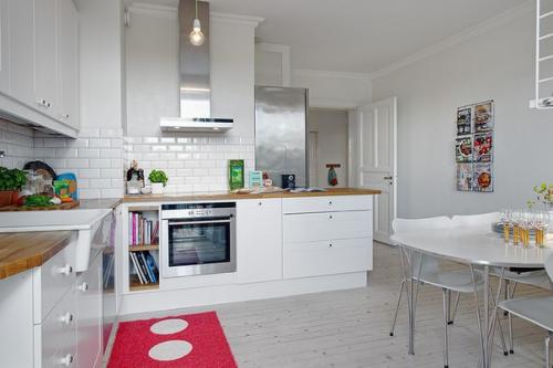 Трехкомнатная квартира в Швеции с видом на тихий сад. 04