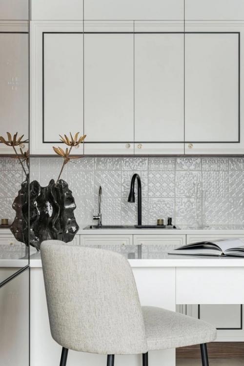 Реализованный интерьер квартиры, площадью 77 кв. 02