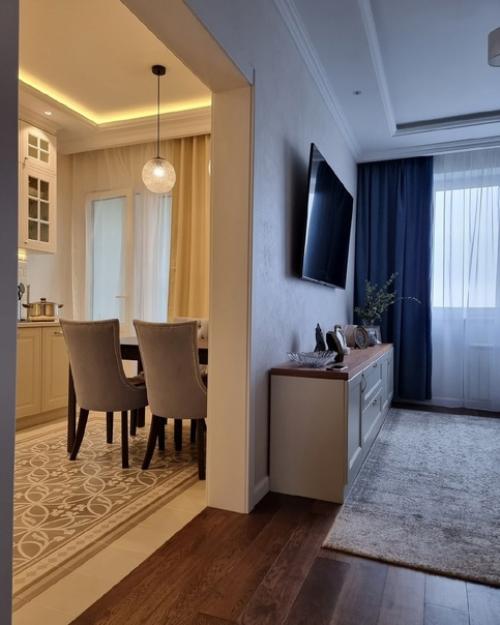 Оцените интерьер этой кухни - гостиной от студии Дениса Серова. 05