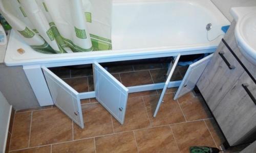 Экраны и каркасы для ванной: изготовление и установка самостоятельно. 06