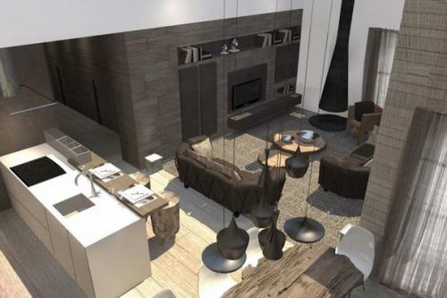 Апартамент лензерхайде (Appartamento Lenzerheide) в Швейцарии от Angelo Pozzoli Architetto. 08