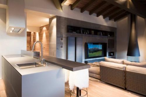 Апартамент лензерхайде (Appartamento Lenzerheide) в Швейцарии от Angelo Pozzoli Architetto. 02