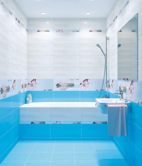 Плитка для маленькой ванной комнаты - как выбрать. 08