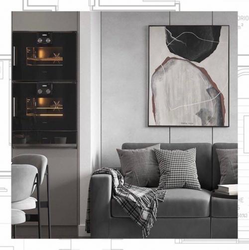 Дизайн кухни гостиной в современном стиле. 05