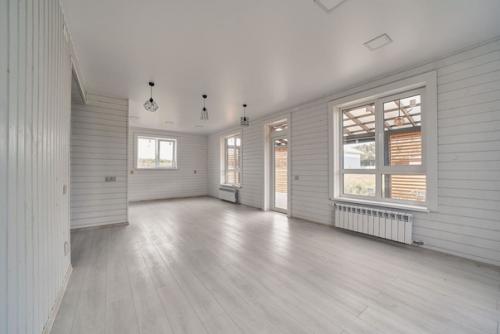 Absolutely White.  Кухня - гостиная в белом цвете. 06