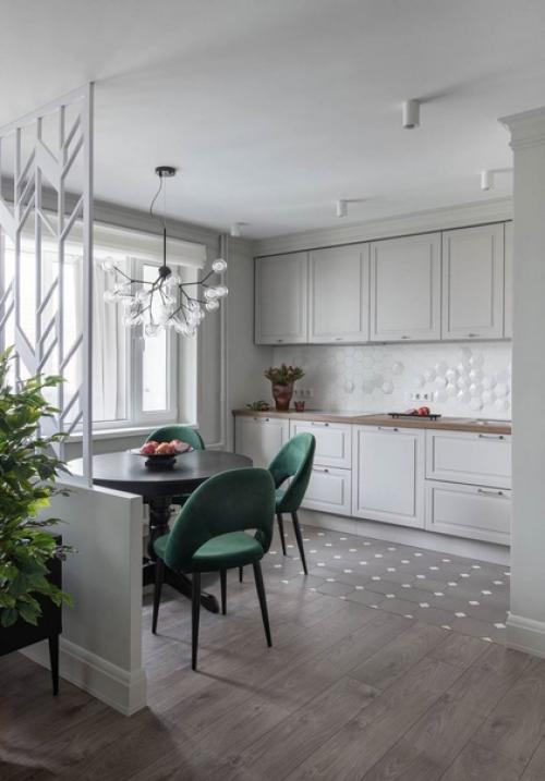 Лаконичный дизайн и сдержанная цветовая гамма в интерьере однокомнатной квартиры. 02