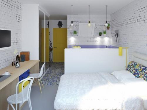 Чем меньше площадь квартиры, тем более однородным должно быть ее оформление. 02