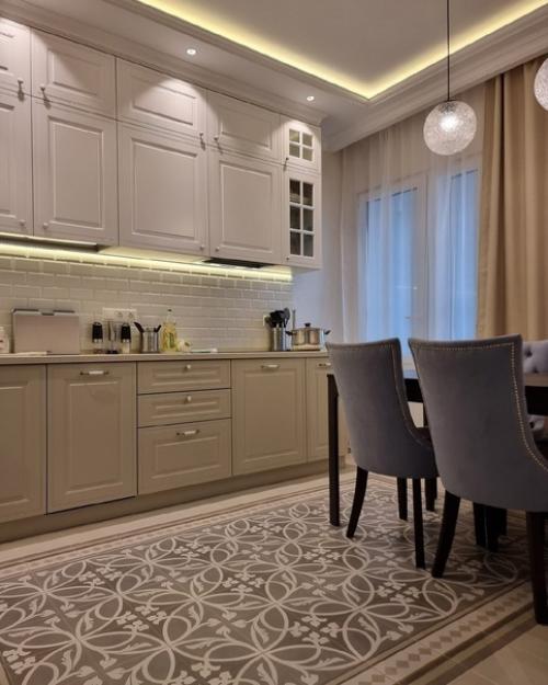 Оцените интерьер этой кухни - гостиной от студии Дениса Серова. 07