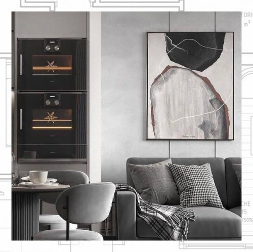 Дизайн кухни гостиной в современном стиле. 02