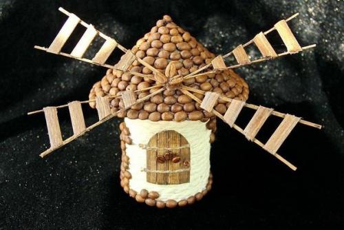 Кофейная мельница.  Декоративная коробочка своими руками. 07