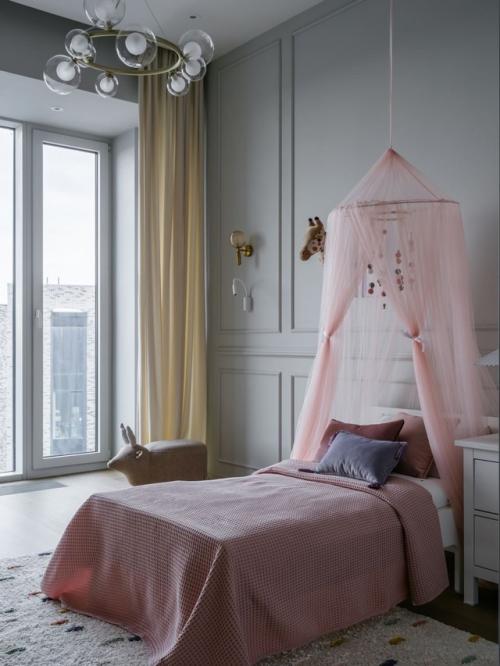 Кровать с балдахином в детской - уют как из сказки. 03
