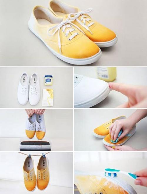 Как сделать омбре: мы красим одежду, обувь и домашний текстиль. 04