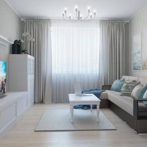 Кадры небольшой квартиры в светлых тонах. 03