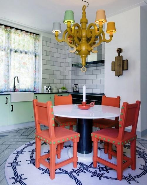 Яркие кухни.  Яркая кухня - украшение любого дома. 06