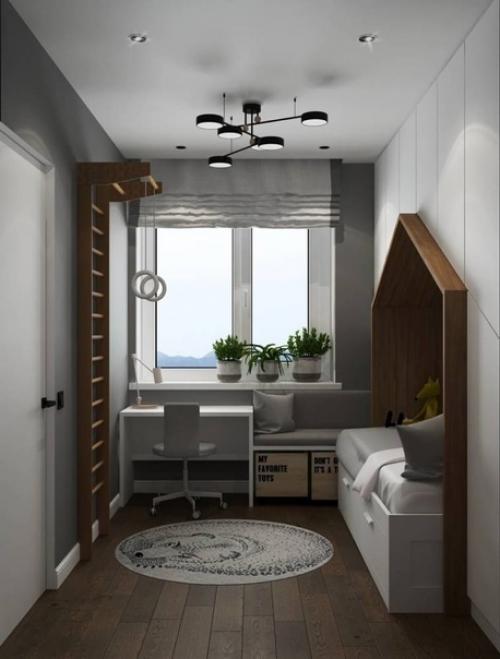 Черные акценты в скандинавском интерьере евро трешки 52 кв. 07