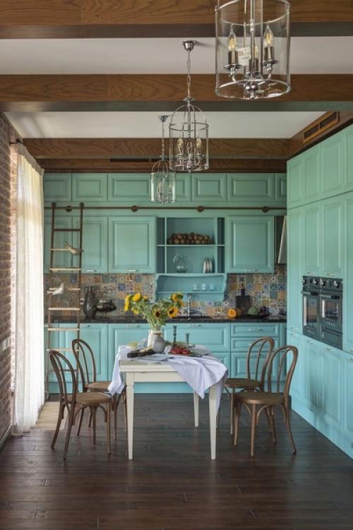 Яркие кухни.  Яркая кухня - украшение любого дома. 02