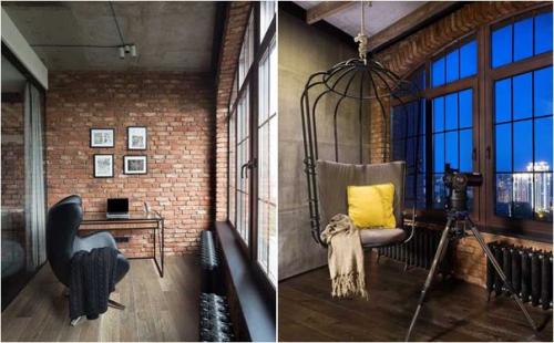 Дизайн роскошной холостяцкой квартиры в стиле лофт, расположенной в новом доме в центре Киева, чудесно подходит для современного одинокого мужчины. 03