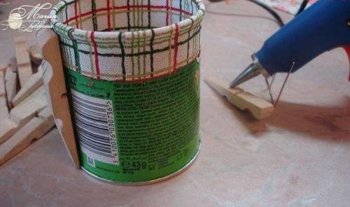 Бочонок из прищепок. 04