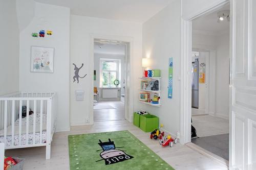 Трехкомнатная квартира в Швеции с видом на тихий сад. 09