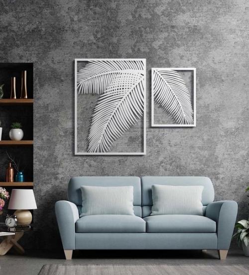 Тропический колорит для вашей спальни или гостиной - ведь панно Папоротник впишется куда угодно. 05