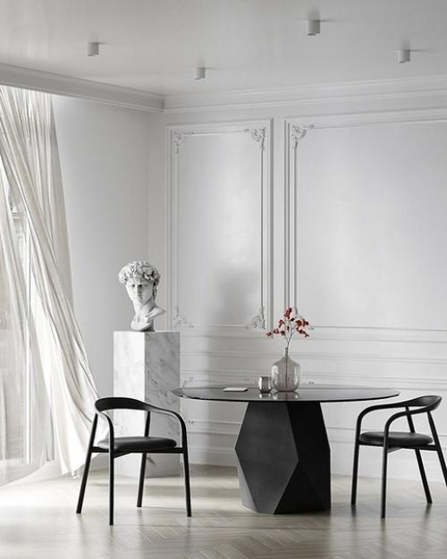 Очень удачный интерьер в стиле современной классики. 01