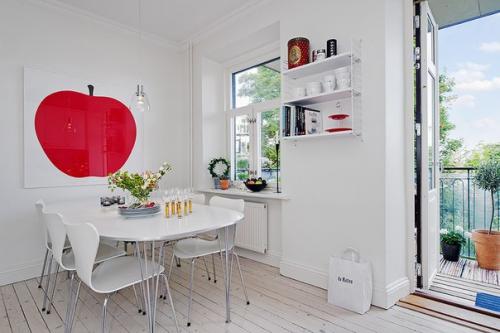 Трехкомнатная квартира в Швеции с видом на тихий сад. 03